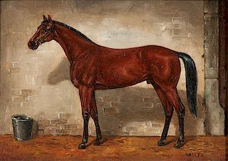Equestrian Portrait by K.M. Nadler (b. 1928) 