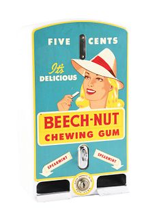 5¢ BEECH-NUT CHEWING GUM VENDING MACHINE.