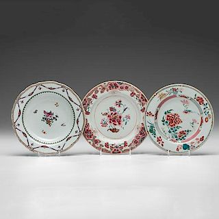 Chinese Export Famille Rose Plates 