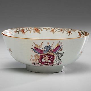 Anti-Gallican Society Porcelain Punch Bowl 