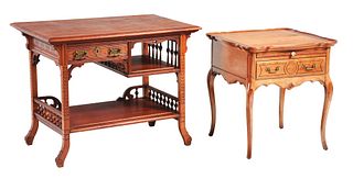 LOT OF 2: DISPLAY TABLES.
