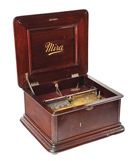 MIRA DISC MUSIC BOX WITH EXTRA DISCS.