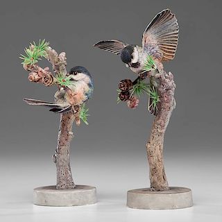 Royal Worcester Dorothy Doughty Chickadees 
