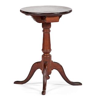 Queen Anne Candlestand with Drawer 