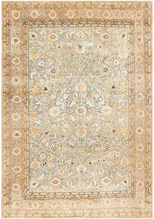 Antique Silk and Wool Tehran Rug 15 ft 6 in x 10 ft 6 in (4.72 m x 3.2 m)