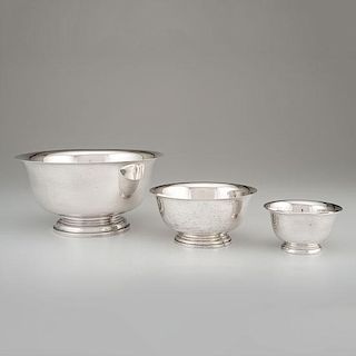Sterling Footed Serving Bowls 