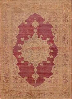Antique Silk Persian Tabriz Rug 5 ft 3 in x 4 ft (1.6 m x 1.21 m)
