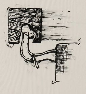 FABIAN MARCACCIO (B. 1963) BLACK INK ON VELLUM