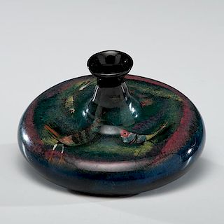 Polia Pillin Art Pottery Bottle-Form Vase 