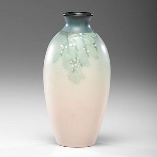 Rookwood Pottery Vellum-Glaze Vase by Olga Geneva Reed 
