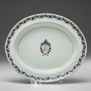 Chinese Export Platter for the American Market 