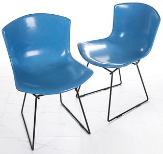 A PAIR HARRY BERTOIA SIDE CHAIRS FOR KNOLL