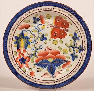 Gaudy Dutch Butterfly Pattern Plate.