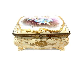 Antique 19th Century Large French Sevres Box
