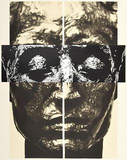 Large Robert Longo "Solid Vision" Print, Signed Edition