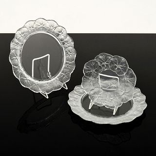 Set of 3 Lalique "Honfleur" Dishes