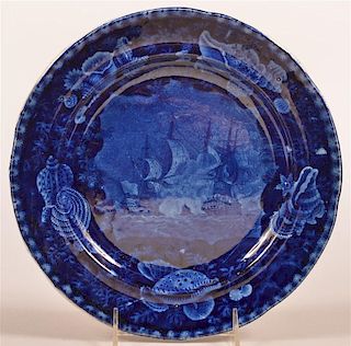 Historical Staffordshire Blue Transfer Plate.