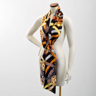 Hermes "Cavalcadour" Maxi Twilly Scarf