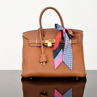 Hermes Clemence Birkin 30 Handbag & Twilly