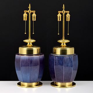 Pair of Marbro Table Lamps, Manner of Carl Harry Stalhane / Rorstrand