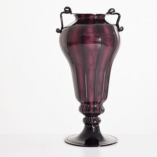 Large & Early Fratelli Toso Vase, Murano