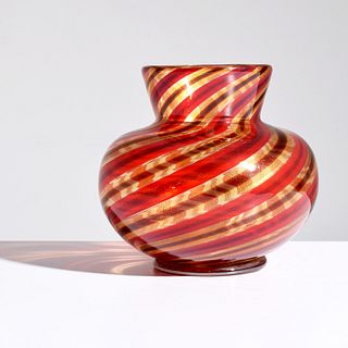Barovier & Toso "Striato" Vase, Murano