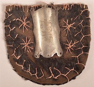 Unsigned Coin Silver Needle Sheath.