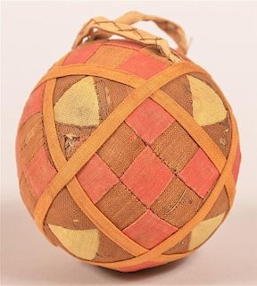 Early 19th Century Patchwork Rattle Ball.