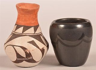 Two Small Pueblo Indian Pottery Vessels.