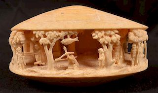Antique Ivory Carving from India.