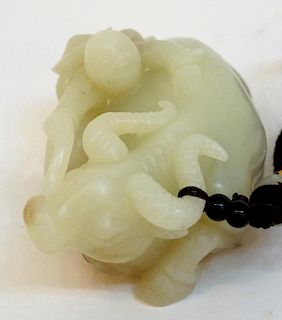 Chinese White Jade Carving