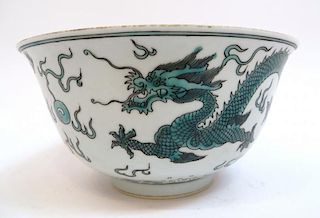 Qianlong Mark Dragon Bowl