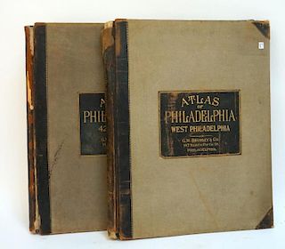 Two Atlases Of Philadelphia Interest By Bromley