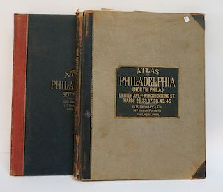 Two Atlases Of Philadelphia Interest By Bromley