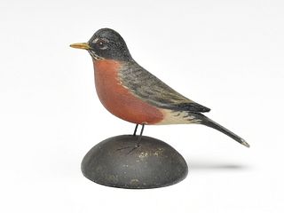 Miniature robin, Elmer Crowell, East Harwich, Massachusetts.