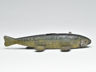 Early fish decoy, Alex Meldrum, Fair Haven, Michigan, 2nd quarter 20th century.