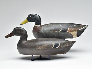 Pair of mallards, Hector Whittington, Oglesby, Illinois, 2nd to 3rd quarter 20th century.