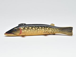 Fish decoy, Oscar Peterson, Cadillac, Michigan.