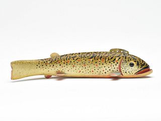 Impressive fish decoy, Oscar Peterson, Cadillac, Michigan, 2nd quarter 20th century.