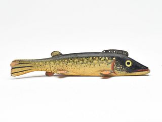 Fish decoy, Oscar Peterson, Cadillac, Michigan, 2nd quarter 20th century.