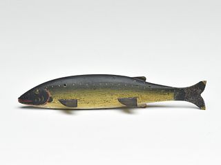 Important trout fish decoy, Harry Seymour, Lake Chautauqua, New York, last quarter 19th century.