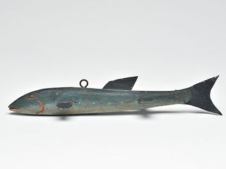 Long fish decoy, Lake Chautauqua, New York, last quarter 19th century.