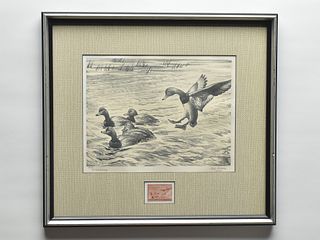 Group of six Federal duck stamp prints.