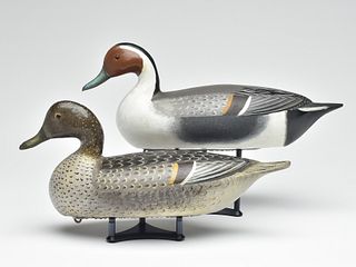 Pair of pintails, Charles Perdew, Henry, Illinois, 2nd quarter 20th century.