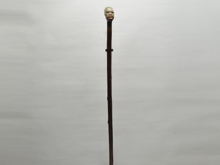 Carved walking stick, Lloyd Cargile, Baltimore, Maryland, last quarter 20th century.
