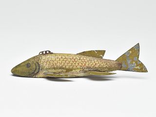 Fish decoy, William Faue, Hanover, Minnesota.