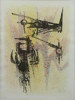 LAM, Wifredo. Lithograph. Untitled - From "Flight"
