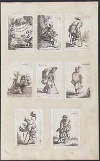 McCreery - Van Vliet after Rembrandt - Series of 8 Beggars