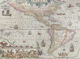Mercator & Hondius, Folio, pub. 1623 - Map of the Americas