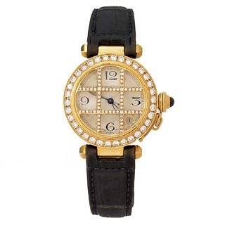 Cartier Pasha Grille Diamond and 18K Watch
